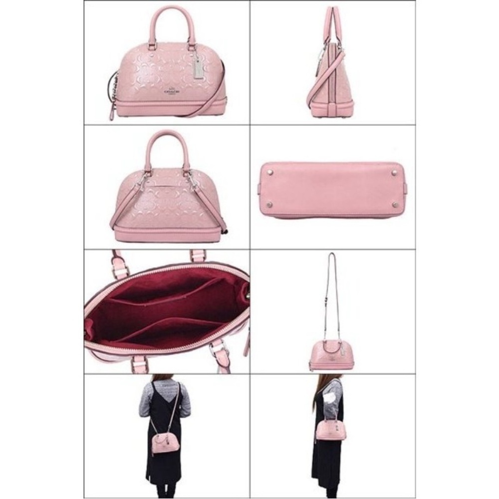 Coach Sierra Pink Embossed Bag - Picture 3 of 8